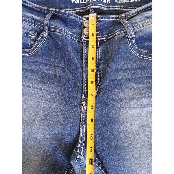 Wallflower Luscious Curvy Fit Women’s Jeans Size 14 Plus Long Blue Stretch Denim - Picture 14 of 16